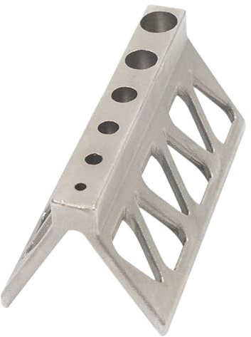 Ronyme Plantilla de perforación para tubos de cilindros, accesorio de centrado de acero inoxidable, guía de perforación para orificio central de tubos