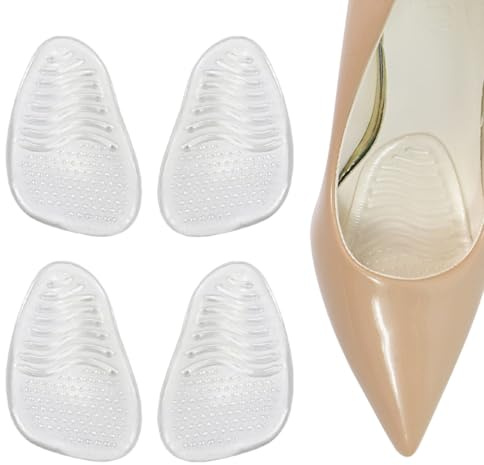 UIEXAY 2 Paia Cuscinetti per Avampiede, Gel Metatarsal Pads per Metatarsalgia, Soletta Auto-adesiva,per Tacchi alti Sollievo per Dolori Nell'avampiede,Cuscino per il callo