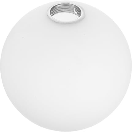 ELAYARD Pantalla de Vidrio Lámpara Redonda de Globo Blanco Esmerilado, Cubierta de Luz de Techo de Vidrio Diseño Moderno y Fácil Instalación para Interiores