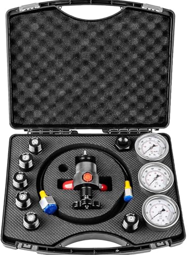 Kit di riempimento di azoto per accumulatori, set di strumenti di ricarica, kit di ricarica per accumulatori da 100/250/400 bar, strumenti di ricarica per accumulatori di azoto, kit di strumenti 7