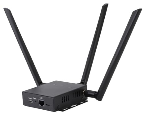 SENECESLI Enrutador Cellular Gateway 4G LTE, Enrutador Módem 4G LTE Desbloqueado con Ranura de Tarjeta SIM, Inalámbrico WiFi de 300Mbps WiFi con Ranura de Tarjeta SIM 3 Antena