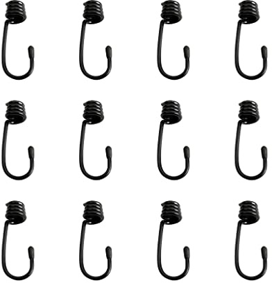 SkyPOOU 12 ganci per tenditore da 7 mm Marine Shock Cord Bungee corda elastica cinghie bagagli Tarp Tie Downs baldacchino corda elastica per appendere