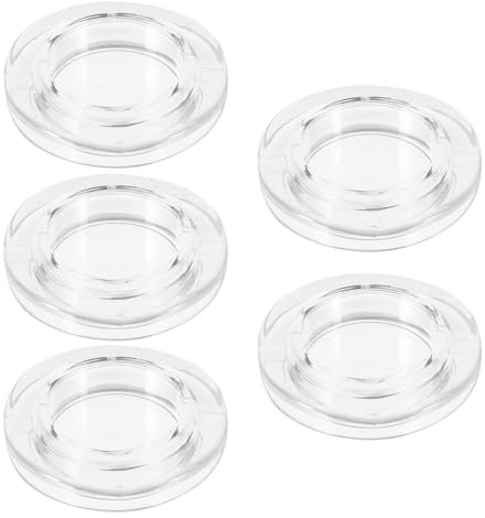 ibasenice 5 Pezzi Anelli Tappi Trasparenti in Silicone per Foro Ombrellone Tavolo da Giardino e Patio Protezione Antisporcizia per Esterni Resistenti e Flessibili per Ristoranti Hotel e