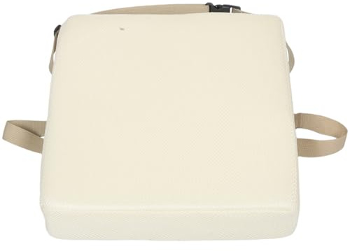 BESPORTBLE Asiento Elevador para Mesa de Comedor Infantil Cojín Elevador de Malla de Nido de Abeja 335 X 325 CM Color Leche Transpirable y Antideslizante para Viajes y Comidas