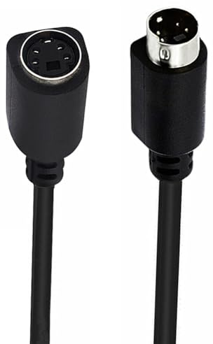 Akfldms Mini DIN 4Pin Cable 4 Pin S-Video Male Female Wire Cord Right Angle Elbow Straight