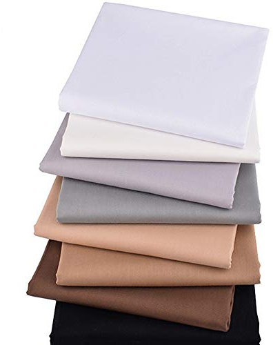 YYSZ 8 Stück Mehrfarbig Stoff Patchwork Baumwolle Gemischte Quadratisch Bundle Nähen Quilting Handwerk, 8 Farben (46 x 56 cm)