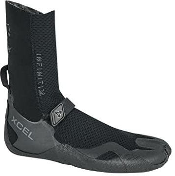 XCEL Infiniti 5mm Round Toe Neoprenstiefel Stiefel - Schwarz - Schnell Dry - Unisex - Verstellbarer Strap - Taped Seams