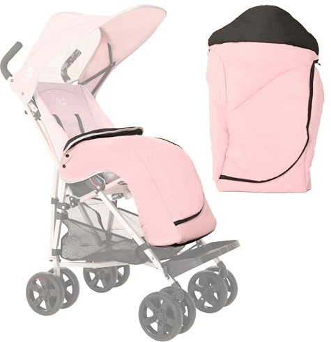 MobiQuip XL Pushchair Footmuff - Extra Large, Warm Fleece Lining, Easy Fit - Durable, Machine Washable - Official Accessories for MobiQuip XL Special Needs Buggy - Coordinates with Pink XL Stroller
