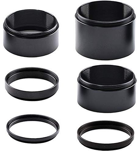 Starboosa Teleskop-Verlängerungsrohr-Set für Kameras und Okulare, Länge 3 mm, 5 mm, 7 mm, 15 mm, 20 mm, 30 mm, M42 x 0,75 auf beiden Seiten