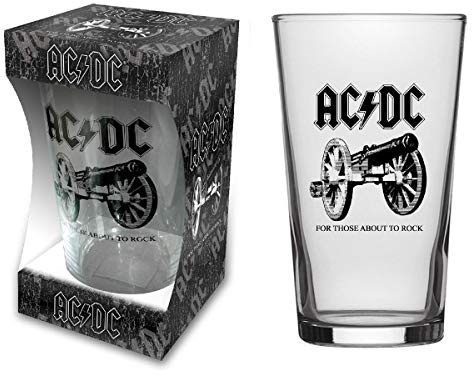 signs-unique ACDC for Those About to Rock Pint Beer Glass (rz)