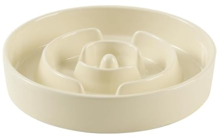 Havniva Ceramic Slow Feeder Dog Bowls, 8.3 in Slow Feeder for Medium Breed