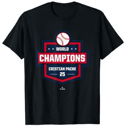 World Champions Cristian Pache MLBPA Baseball Player Camiseta