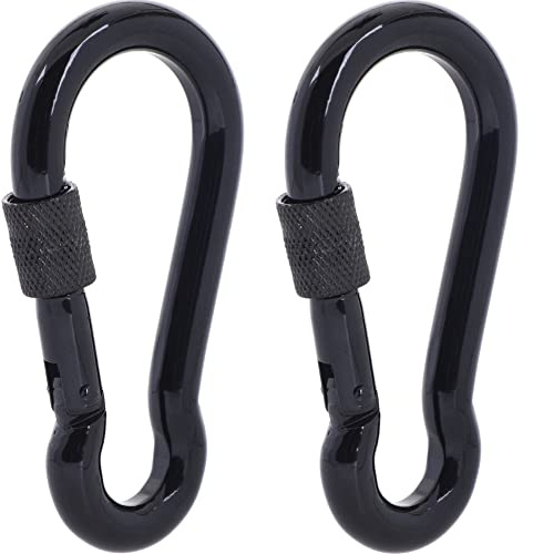 SEPWIK Stainless Steel Carabiner Clips - Heavy Duty Multi-Purpose Spring Snap Hooks for Dog Leash, Outdoor Camping, Swing, Hammock