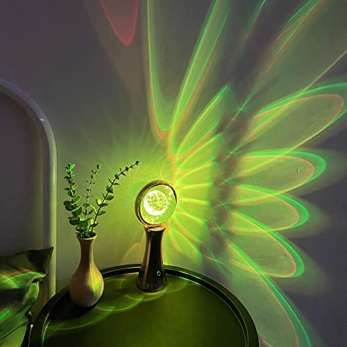 Sunset Lamp LED Mini Nachtlicht Touch Dimmbar RGB Farbwechsel Stimmungslicht USB Akku Kabellose Tischleuchte Tragbare Zimmer-Beleuchtung Dekoration Lichter für Fotografie Party Schlafzimmer Wohnzimmer