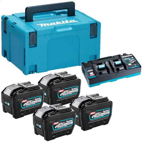 Makita 1910B1-4 40v Max XGT Cordless 4 Battery 8ah and Charger Kit