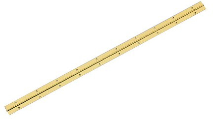 1 X EB Brass Plated Steel Piano Hinge, 600mm x 25mm (24 inches x 1 inch)