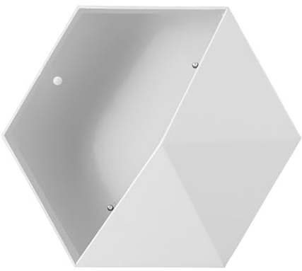 MINGZHE Wandpflanzgefäße für Pflanzen Im Freien, Wandbehang-Pflanzgefäß, Wandvase, Wandpflanzgefäß-Regal, Blumenpflanzen-Sukkulenten, Schwebende Dekoration, Hängende Geometrische(Weiß)