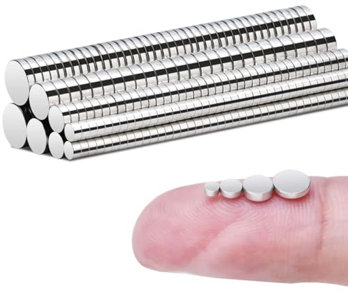 300 Stück Magnete, Neodym Magnete Extra Stark, 4 Verschiedene Größen, Starke Klein Magnete Zum Basteln Magnettafel, Magnet e Kühlschrank für Whiteboard, Pinnwand, Magneten Starker Halt