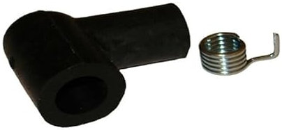 1 Set Gummi-Zündkerzenkappen-Abdeckung, Mäher, Gebläse, Rasentrimmer, passend for 5 mm HT-Kabel, universelle Schwarze Gummi-Funkenabdeckung