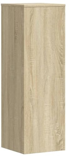 vidaXL Pflanzenständer, Blumenständer Hohle Konstruktion, Dekosäule Podest für Pflanzen Dekoartikel, Blumenhocker Blumensäule, Sonoma-Eiche Holzwerkstoff