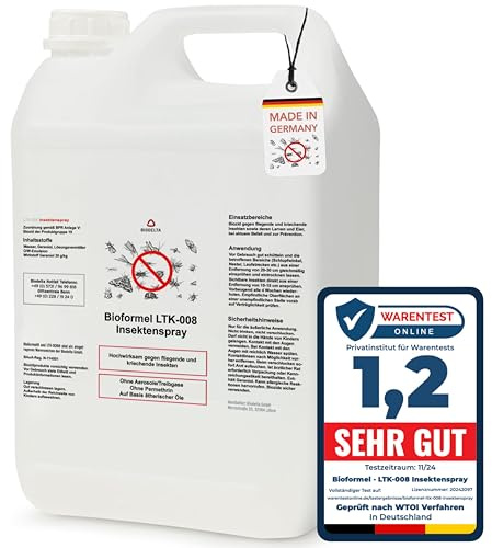 BIODELTA Insektenspray 5l - Universal Insekten und Fliegenspray | Für Innenräume und den Außenbereich - gegen Fliegen und kriechende Insekten - auf Basis ätherischer Öle, ohne Permethrin