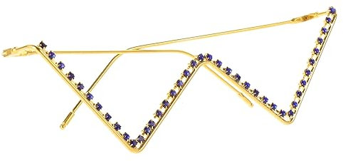 SAFIGLE Funkelnder Strass Brillenrahmen ohne Gläser aus Strassmaterial Modisches Accessoire für Frauen Fotorequisite für Festivals und Partys