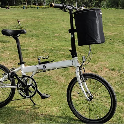 Generisch Hundekorb Fahrrad Vorne, Fahrradkorb Vorne Rollerkorb Träger Lenkerkorb Fahrrad Vorderkorb Klappbar Fahrrad Einkaufskorb Hundekorb Mit Reflektierendem Gurt Für Scooter Balance Bikes