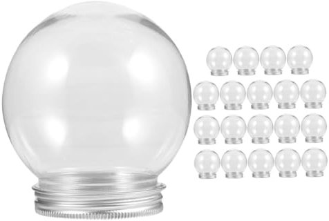 OKUMEYR Kleine Durchsichtige Plastikkugel Zum Selbermachen Transparente Befüllbare Kugelförmige Kasten Leere Für DIY Basteln