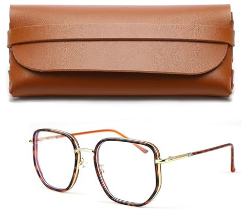 Jsleid Lunette Anti Lumiere Bleue, Lunette Lumiere Bleue Femme Homme, Léopard Lunettes de Protection, Lunette de Vue Femme, Convient pour la Protection des Yeux