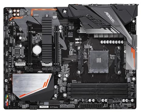 XYYZXKL Cartes mères d'ordinateur Carte mère Fit for Gigabyte B450 AORUS Elite Socket AM4 DDR4 B450 Carte mère de Bureau M.2 NVMe PCI-E X16 3.0 Cartes mères d'ordinateur