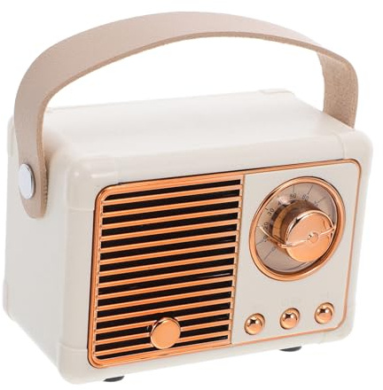 LOLIPPYY Altavoz Retro Mini Jugador de Altavoces Altavoz inalámbrico de Viaje Radio Antigua Mini-Retro el plastico