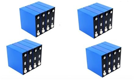 Batterie Rechargeable Lifepo4 3,2 V 135 Ah, 12 V 24 V 36 V 48 V, Cycle Profond, Cellule Lithium-ION, Lithium-Fer-Phosphate(16PCS-3.2V 135Ah)