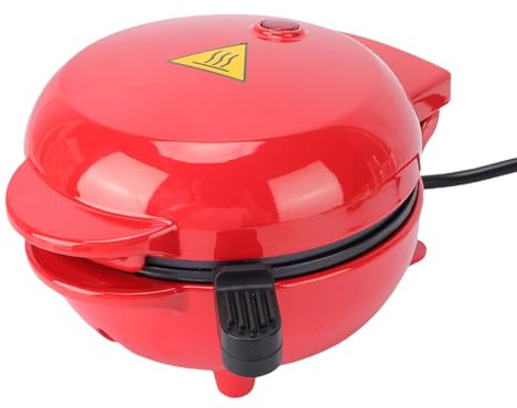 Qcwwy Mini Machine à Fabriquer des Gâteaux et des Beignets, Gaufrier Chauffant Double Face avec Revêtement Antiadhésif pour Collations, Desserts, Pièces d'appareils électroménagers (Prise UE 220V)