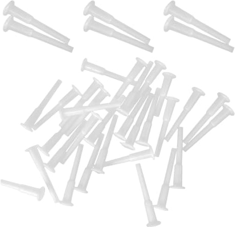 DECHOUS 120 Bouchons de Vidange Blancs 5 CM pour Ballon de Yoga et Fitness Adaptateurs de Valve D’Air Universels Kit de Remplacement Étanche pour Ballons Gonflables de Sport et