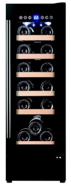 Cookology Essentials AEWC300BK 30cm Built-Under Wine Cooler - Black - 18 Bottle Capacity - Touch Control Blue LED Display - Compressor Cooling - 5-18°C Temperature Range