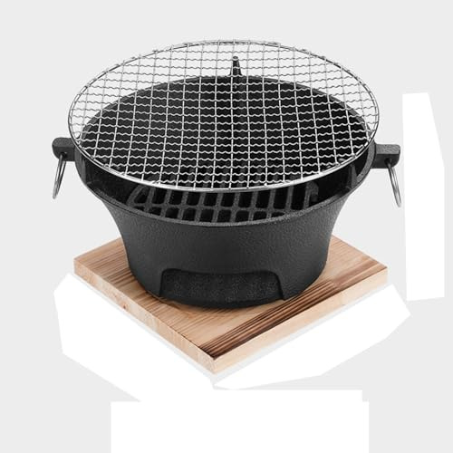 UORCXOAU 1 Pz Attrezzatura da Campeggio Piastra for Barbecue All'aperto Barbecue da Tavolo Rotondo Griglia Stufe A Carbone Portatili Griglie A Carbone Stufa(Calibre20CM)