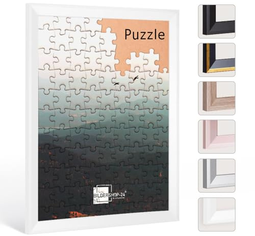 Bilderrahmen für Puzzle PRIO 36x49cm Weiß (matt) für ca. 300-500 Teile