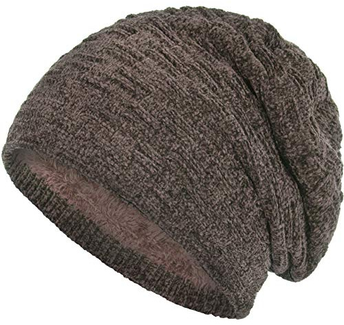 Compagno Gefütterte Mütze Herren Damen Wintermütze Beanie Strickmütze Winter Weihnachten Haube Hat Cap Männer Frauen