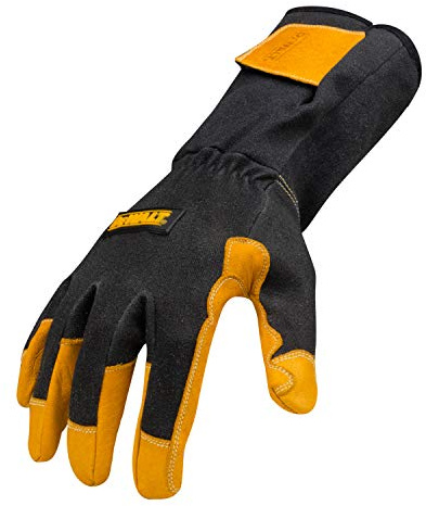 DEWALT Premium TIG Welding Gloves, Adjustable, Gauntlet-Style Cuff, Small