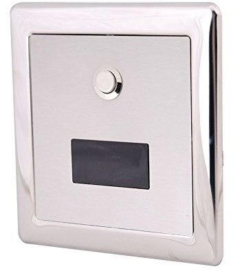 Fdit Détection Automatique Détection Vanne De Chasse Montage Mural Encastré Capteur Urinoir Valve Chasse D'urinoir Infrarouge Induction pour Salle De Bains Maison Hôtel Toilette
