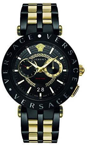Versace Herren Armbanduhr Schweizer Uhr New V-Race.46MM.D/BLK B/bic IP2Nbicolor IP2n/IP Black VEBV006 19