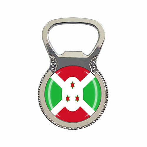 Burundi Flag Beer Bottle Opener Fridge Refrigerator Magnet Metal Glass Crystal Travel Souvenir Gift Home Decoration