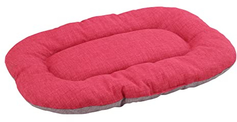 Baroni Home Hundekissen für große, mittelgroße Hunde oder Katzen, Hundebett gepolstert Hundematte, 57x90x9 cm - Doubleface, grau und Bordeauxrot, L