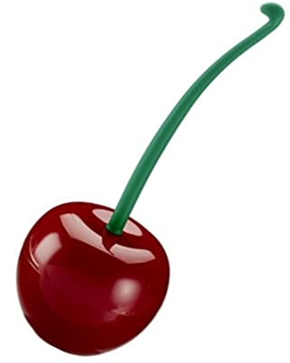 TOPBATHY Spazzola per WC Ciliegia Rosso in Pp Supporto per Bagno per Hotel Strumento di Pulizia Bagno Pratico e Resistente