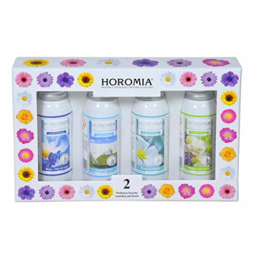 HOROMIA Box Regalo da 4 Profumi per Bucato 50ml - Profuma Bucato per Lavatrice e Asciugatrice - HORO 2