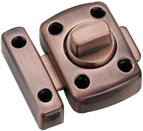 Loquet coulissant, serrure à pêne de portail, serrure de porte coulissante à boulon, loquet de porte universel loquet de sécurité verrou de porte coulissante boulon en alliage de zinc avec vis (Color