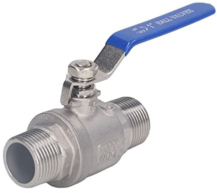 Kugelhahn mit Au?engewinde, NPT-Kugelhahn, 1 Zoll NPT-Kugelhahn, 1 Zoll Kugelhahn, Edelstahl-Kugelhahn, 1 Zoll Edelstahl, Gut Abdichtender NPT-Kugelhahn für Wasser, ?l, Gas