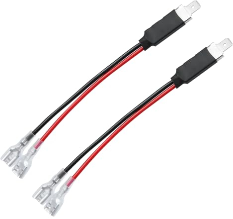 CGEAMDY 2PCS H1 Socket Extension Câblage Convertisseur Connecteur, Faisceau Câbles de Conversion avec Adaptateur pour Remplacement LED Phare Antibrouillard Ampoule Câbles Accessoires, Universal Model