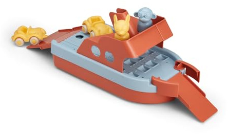 Viking Toys 5381098 Reline Fährschiff, Fähre, Boot mit Spielfiguren und Autos, Wasserspielzeug für Kinder ab 12 Monaten, Spielboot, Badewannenspielzeug