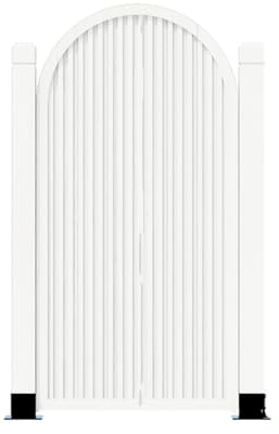 XLIHAWY Gartentore Im Freien, Freistehend Holzzaun-Trennwand, Karbonisiert Dekorative Türen Für Blumenständer Und Hof Für Terrasse Deck, (Farbe:Weiß,Größe:23.62x59in)
